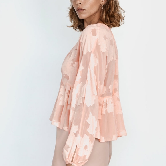 Aritzia Wilfred Peplum Blouse - Picture 2 of 8